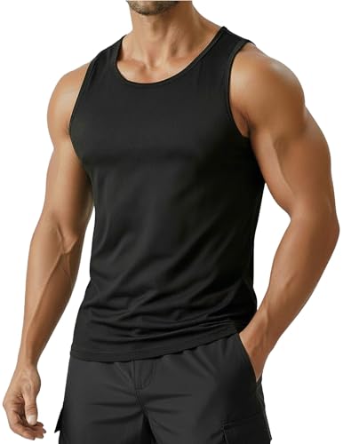 PINSPARK Men's UPF 50+ Athletic Muscle Tank Top Deal