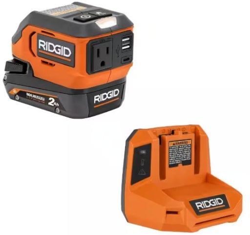 Ridgid 18V Cordless Inverter Kit with 2.0 Ah MAX Output Lithium Battery