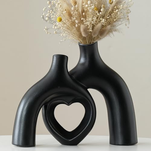 Lvases Donut Decorative Vase Set (Matte Black) Deal