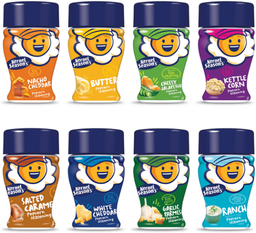 Kernel Season's Classic Mini Popcorn Seasoning Assorted Variety Pack 8 Count