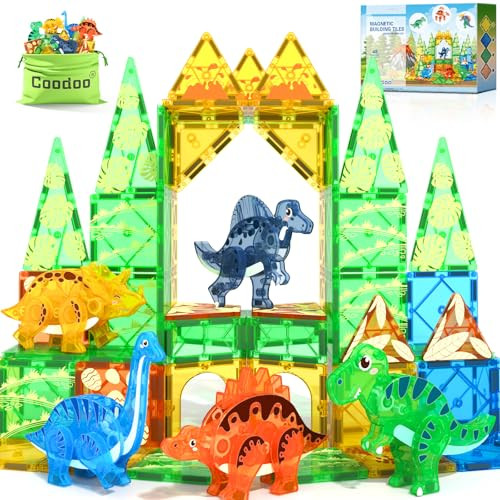 Dinosaur Toys Magnetic Tiles