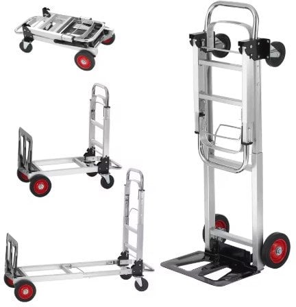 VEVOR/SucceBuy 400lbs 2-in-1 Folding Hand Truck & Platform Dolly Deal