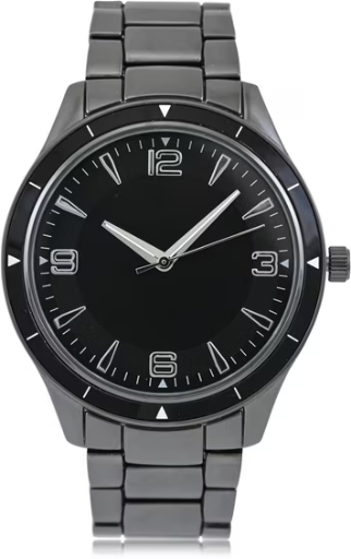 George Men's Gunmetal Case with Matching Bracelet Wristwatch