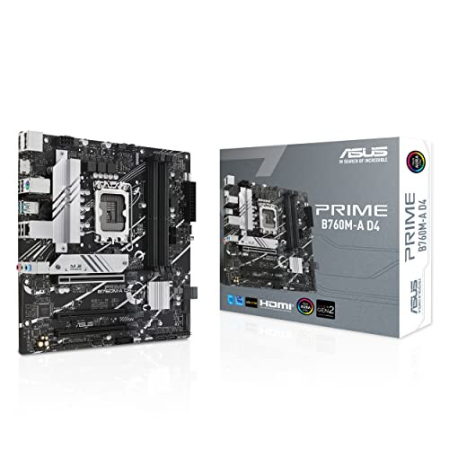 ASUS Prime B760M-A D4 Intel B760 mATX Motherboard
