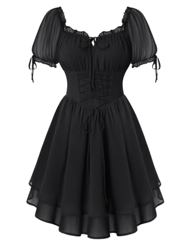 Scarlet Darkness Women's Off-Shoulder Renaissance Mini Dress Deal