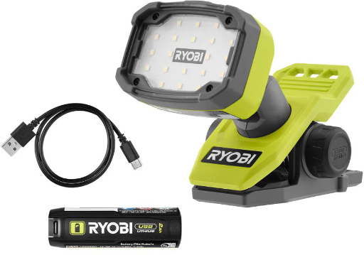 RYOBI USB Lithium LED Magnetic Clamp Light Kit FVL57K
