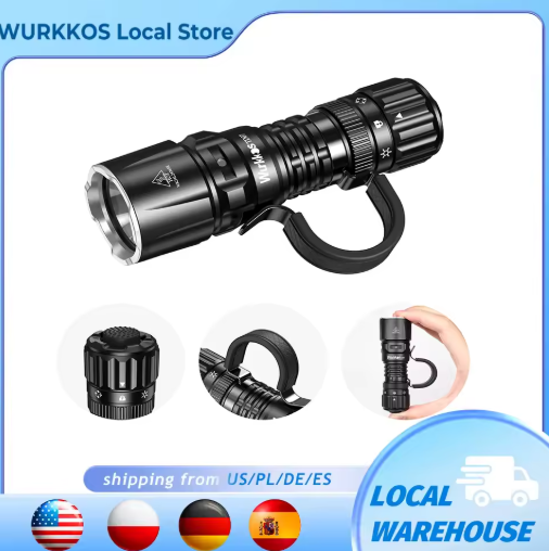 Wurkkos TD07 Tactical Flashlight 1300LM Deal