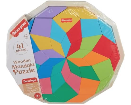 41-Piece Fisher-Price Wood Mandala Puzzle Deal
