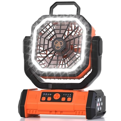 Honesorn Portable Rechargeable Fan Orange Deal