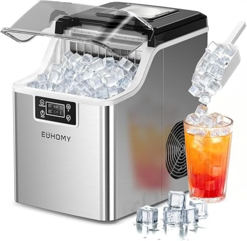 EUHOMY Ice Cube Maker Machine Countertop 45Lbs/Day Deal