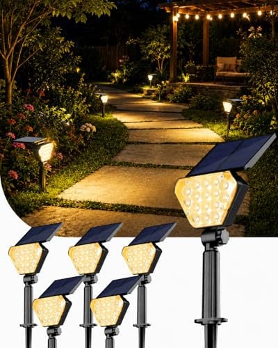 T-SUN LED Solar Spotlights 6-Pack Deal