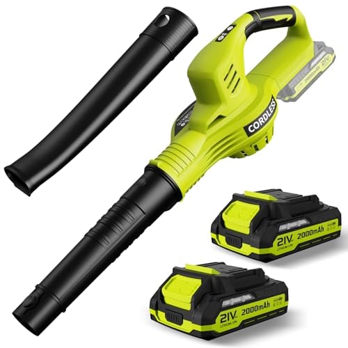 Lazyboi Leaf Blower Cordless 21V Electric with 2 Batteries Deal