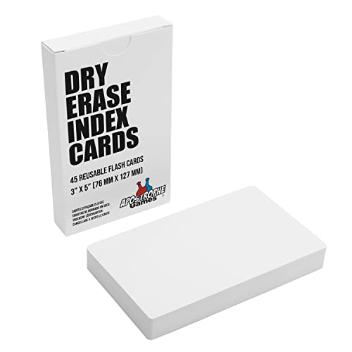 Dry Erase Index Cards 45 Pack 3x5 Inch Deal