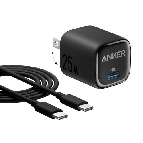 Anker 25W USB-C Wall Charger Block w/ 5' USB-C Cable Deal