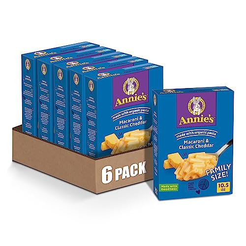 6 Pack of Annie's Macaroni and Classic Cheddar, 10.5 Oz.