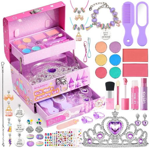 Kids Real Washable Cosmetic Set with Mirror