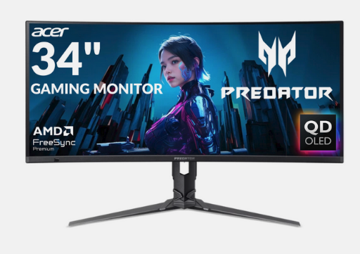 Acer Predator X34 QD-OLED 34" UWQHD 240Hz 1ms G-SYNC Gaming Monitor Deal