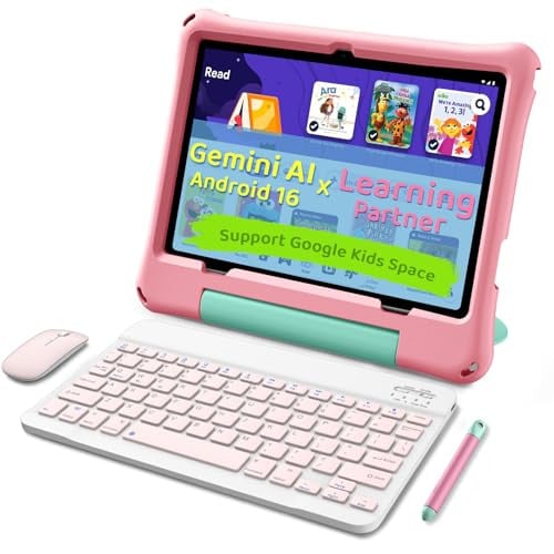 Android 16 Tablet for Kids 10 inch Octa-Core 2.2GHz with Case Deal