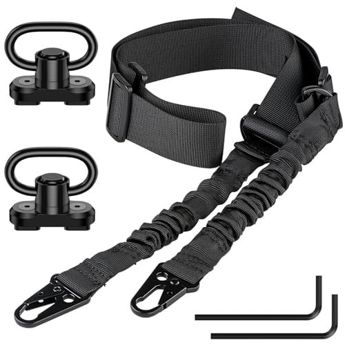 CVLIFE Rifle Sling Two Point Sling with 2 Pack Sling Swivel Deal
