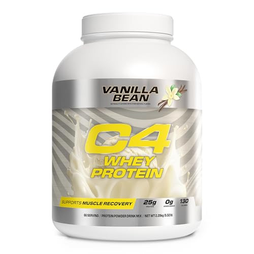 Cellucor C4 Whey Protein Powder, Vanilla Bean, 5.1 lbs