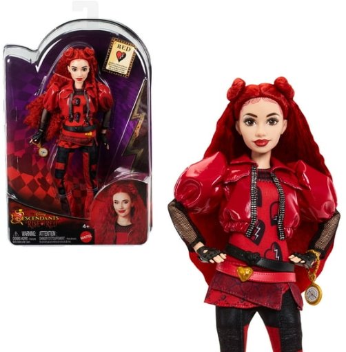 Disney Descendants: The Rise of Red Fashion Doll & Accessory, Red, Daughter of Queen of Hearts