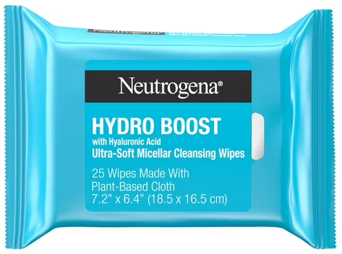 Neutrogena Hydro Boost Makeup Remover Wipes & Face Cleansing Towelettes 25 Count  Deal