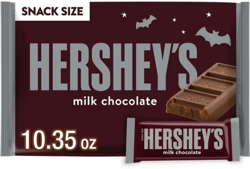 Hershey's Milk Chocolate Snack Size Halloween Candy 10.35 oz Bag