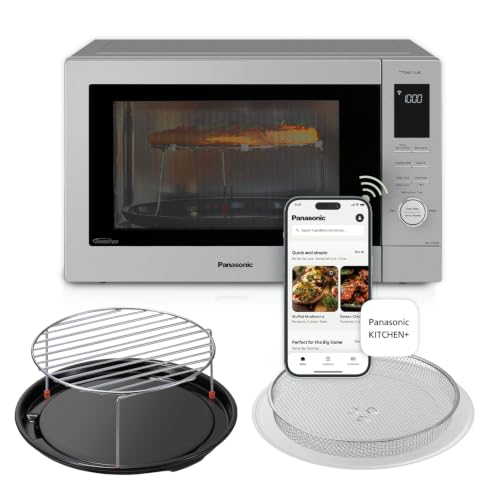 Panasonic HomeChef 4-in-1 Countertop Microwave Air Fryer Combo NN-CV87QS Stainless Steel