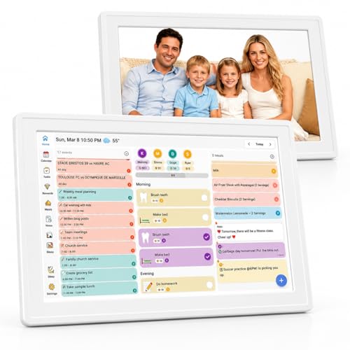 Digital Calendar Wall Planner 10.1 Inch Touch Screen WiFi Picture Frame Deal