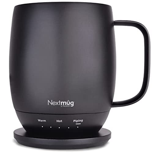 Nextmug Temperature-Controlled, Self-Heating Coffee Mug (Black - 14 oz.) Deal