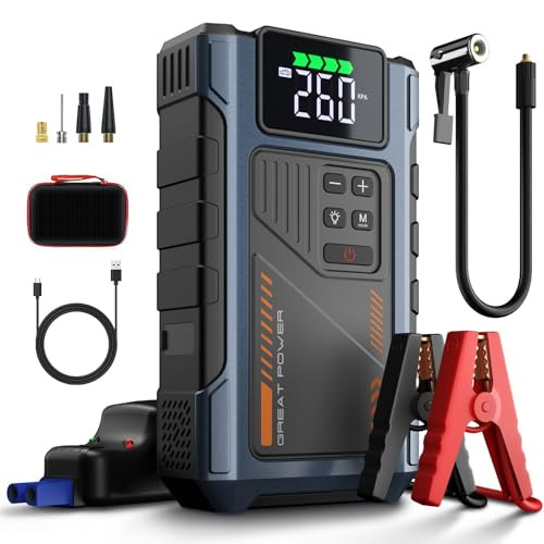 Geeneu 4000A Car Battery Jump Starter & 150PSI Air Compressor