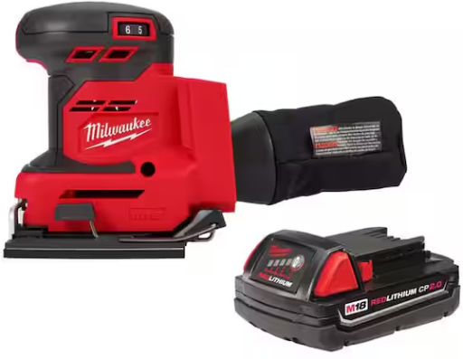 Home Depot Home Pick: Milwaukee M18 18V 1/4 in. Sheet Sander deal at Home Depot