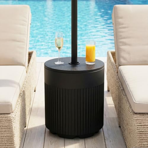 Patio Umbrella Base 90LB Water Filled Umbrella Stand Deal