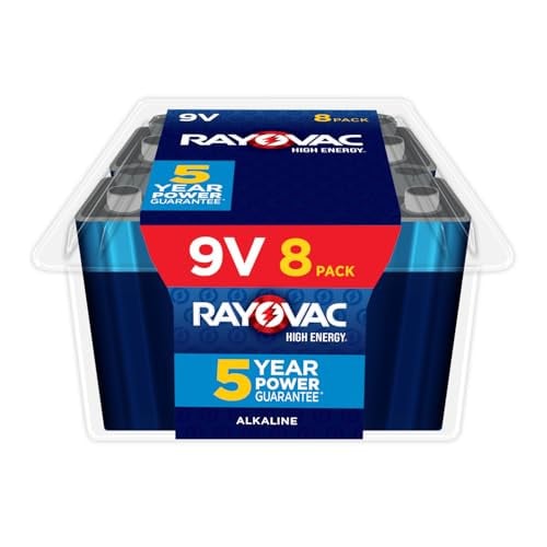 Rayovac High Energy 8-Pack 9 Volt Alkaline Batteries Deal