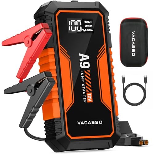 VACASSO 4000A Jump Starter w/ USB Ports & LED Light