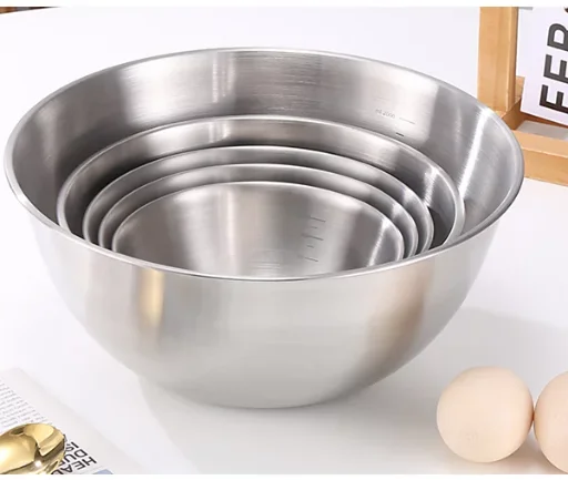 Art & Cook 5-Piece Nesting Stainless Steel Mixing Bowl Set