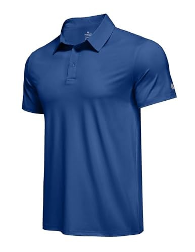 PINSPARK Performance Moisture Wicking Men's Polo Shirt Deal