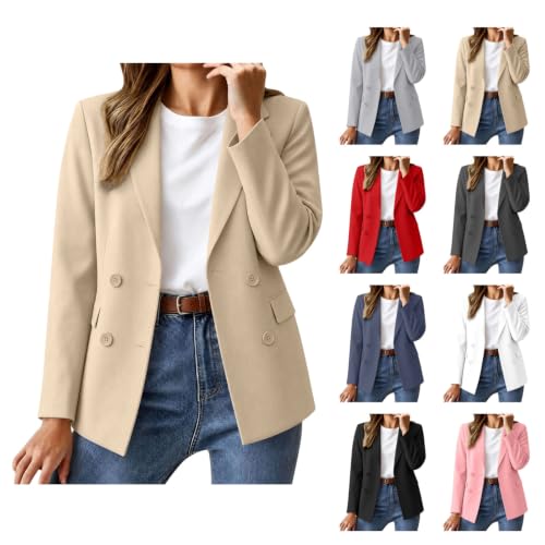 Double Breasted Lapel Suit Jacket Deal