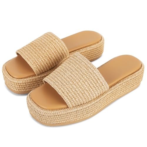EQAUDES Wedge Platform Sandals for Women Size 7 Deal