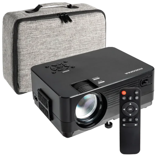 Roconia 1080P HD Projector with WiFi and 100-Inch Screen