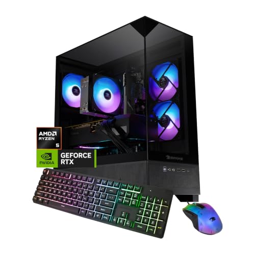 iBUYPOWER Element SE Gaming PC Desktop Computer Ryzen 5 8400F RTX 3050 16GB DDR5 1TB SSD