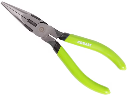 Kobalt Green High-vis 6-in Long Nose Pliers