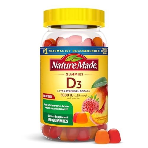 Nature Made Vitamin D3 5000 IU/Serving Gummies 50-Count Deal