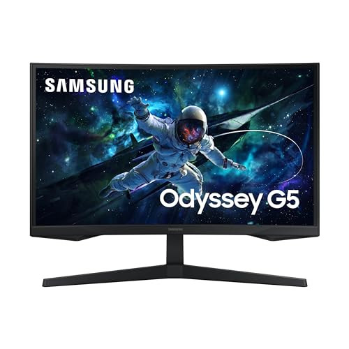27" Samsung Odyssey G55C Series QHD 165Hz Curved Gaming Monitor