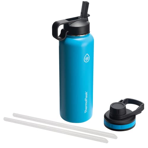 Thermoflask Insulated Bottle 40-Oz w/ Chug Lid & Straw Lid Deal