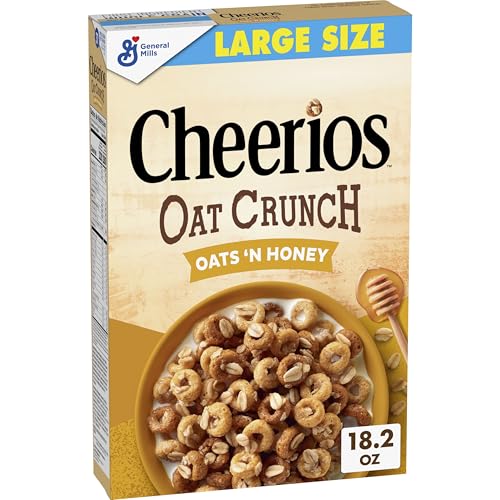 Cheerios Oat Crunch Oats 'N Honey Cereal 18.2 oz