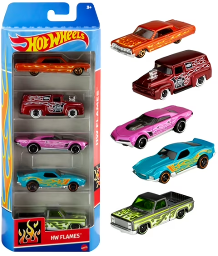 Hot Wheels 5-Pack 1:64 Scale Die-Cast Cars or Trucks Deal