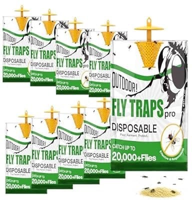 Elasound Hanging Outdoor 9 Pack Fly Traps Deal