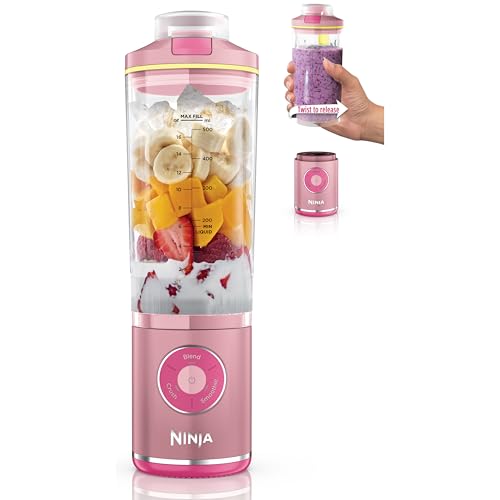 Ninja Blast Max Portable Blender, Twist & Go, 22oz, Pink Deal