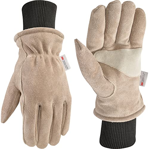 HydraHyde Insulated Split Leather Winter Work Gloves Deal